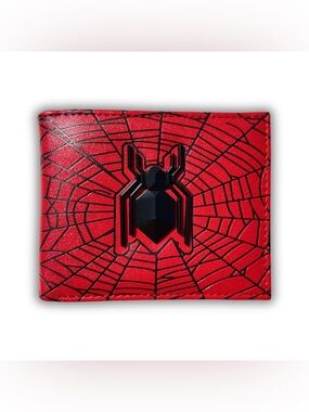 Spider-Man Wallet Bioworld Faux Leather 3D Patch – Marvel Slim Wallet